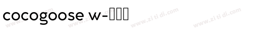 cocogoose w字体转换